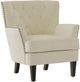 Emerald Home Noelle Cream Velvet Accent Chair-0