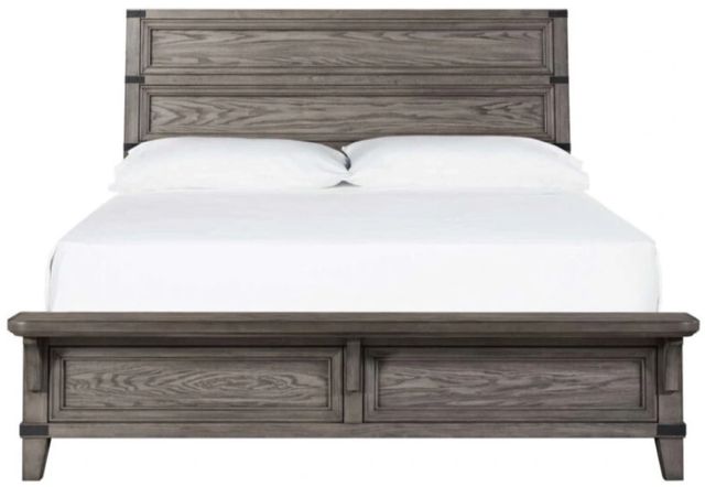 Intercon Forge Wire Brushed Steel Gray California King Panel Bed-2