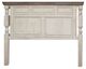 International Furniture Direct Stone White California King Panel Bed-3