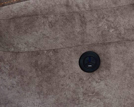 Milton Greens Stars Brown Power USB Recliner Chair with Stitching Design-1