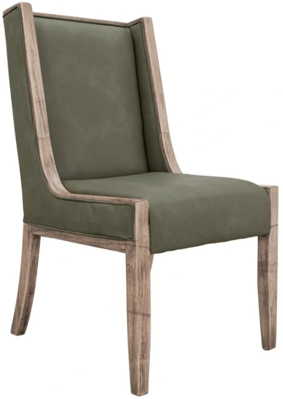 International Furniture Direct Balam Olive Side Chair-0