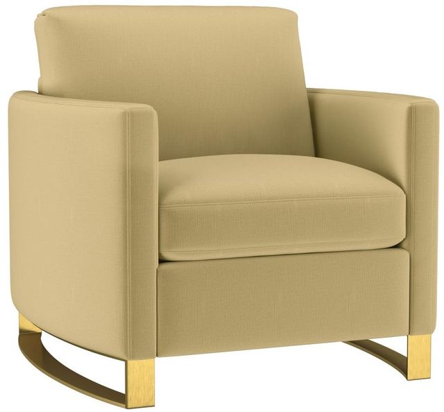 Coaster® Corliss Camel Upholstered Curved Track Arm Chair-0