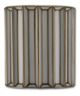 Currey & Company Daze Antique Brass/White Wall Sconce-1