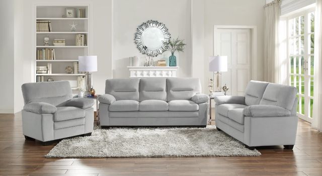 Homelegance® Keighly Gray Loveseat-1