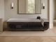 International Furniture Direct Balam Ivory/Stained Dark Bench-1