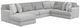 Jackson Furniture Logan 3-Piece Gray U-Shape Left-Arm Facing Sectional and Chaise-0