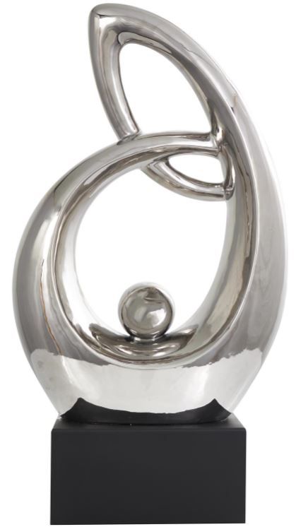 Deco Marche Silver Abstract Decorative Sculpture-0