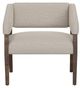 International Furniture Direct Murcia Beige/Lacquer Brown 32" Accent Chair-1