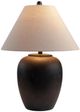 Surya Bastille Glazed Black Table Lamp-4