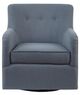 Olliix by Madison Park Adele Blue Swivel Chair-1