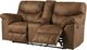 Signature Design by Ashley® Boxberg Bark Double Reclining Loveseat with Console-1