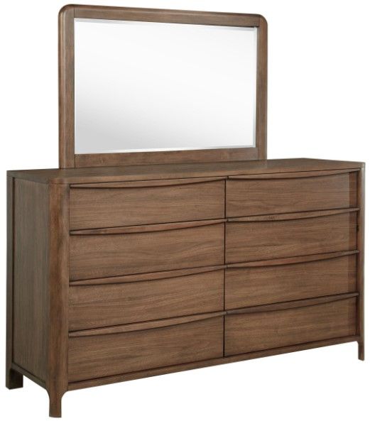 Coaster® Maderia Walnut Dresser and Mirror-0