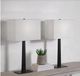 Renwil® Candace 2-Piece Matte Black Table Lamp Sets-5