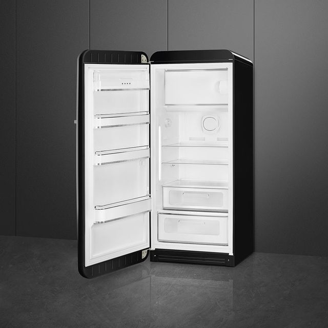 Smeg 50's Retro Style 9.9 Cu. Ft. Black Compact Refrigerator-1