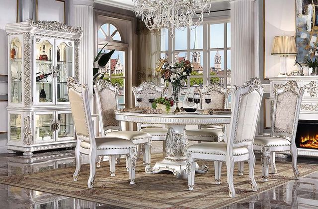 ACME Furniture Vendome Antique Pearl Round Dining Table-1