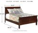 Signature Design by Ashley® Alisdair Reddish Brown Full Sleigh Bed-1