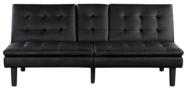 Furniture of America® Eidsberg Black Futon Sleeper Sofa-2