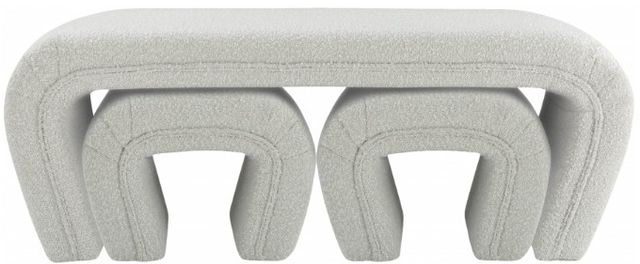 Meridian Furniture Odelia Cream Bench-1