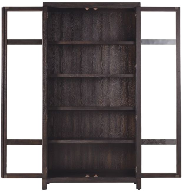 Hooker® Furniture Driftwood Burnt Timber Dining Display Cabinet-2