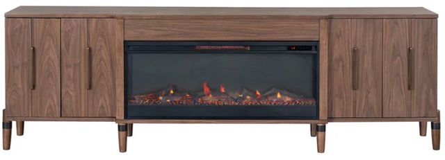Legends Home Tranquility Walnut 94" Fireplace Console-2
