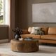 Four Hands Marlena Smoked American Oak Veneer 42" Coffee Table-1