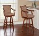 Powell® Brandon Cherry/Light Brown Swivel Bar Stool-1