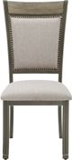 Powell® Franklin 2-Piece Gray/Pewter Dining Side Chair Set-3