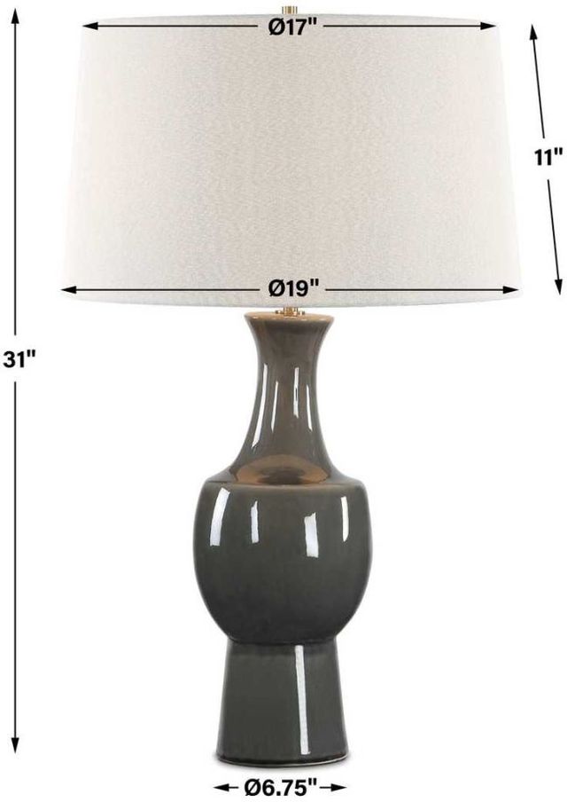 Uttermost® Tennille Warm Gray Table Lamp-3