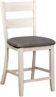 Furniture of America® Anadia 2-Piece Antique White/Gray Counter Side Chair Set-0