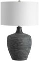 Uttermost® Graphite Distressed Charcoal Ribbed Table Lamp-0