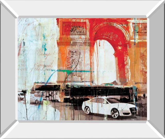 Classy Art City of Light II by Markus Haub Mirror Framed Wall Art-0