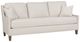 Fairfield® Customizable Kelly Sofa with Tapered Leg and Three Knife-Edge Backs over One Seat-0