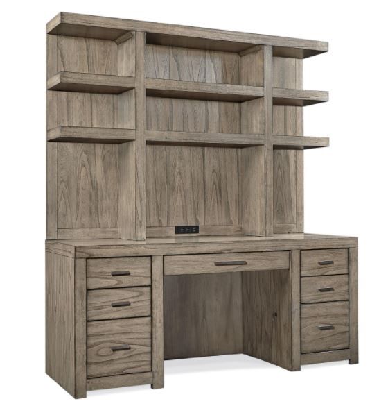 Aspenhome® Modern Loft Greystone Credenza Desk-1