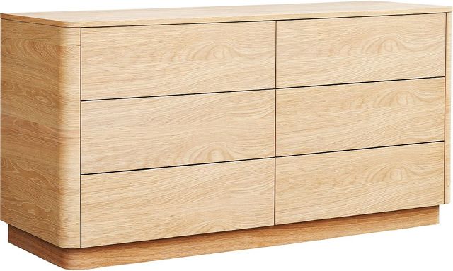 Moe's Home Collection Round Off Light Oak Brown Dresser-0