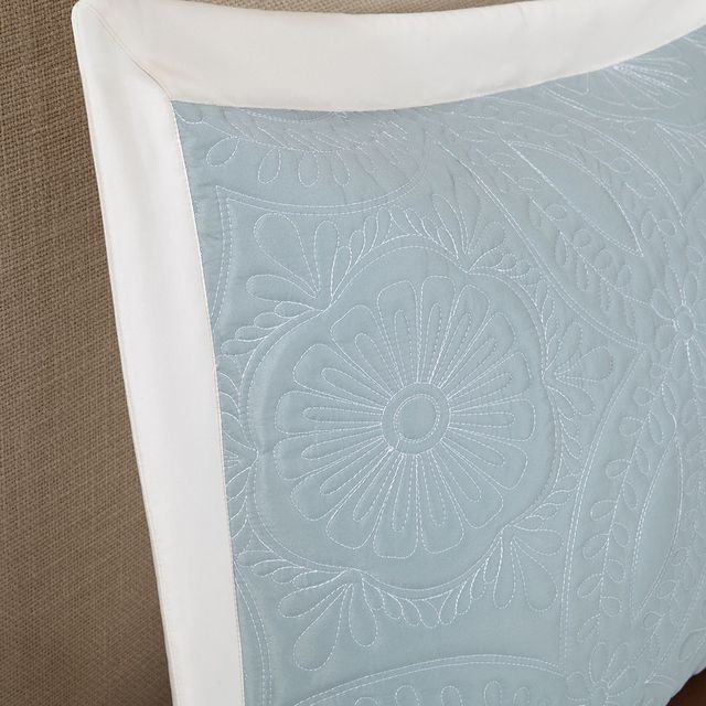 Olliix by Madison Park 5 Piece Blue King Ashbury Reversible Bedspread Set-3