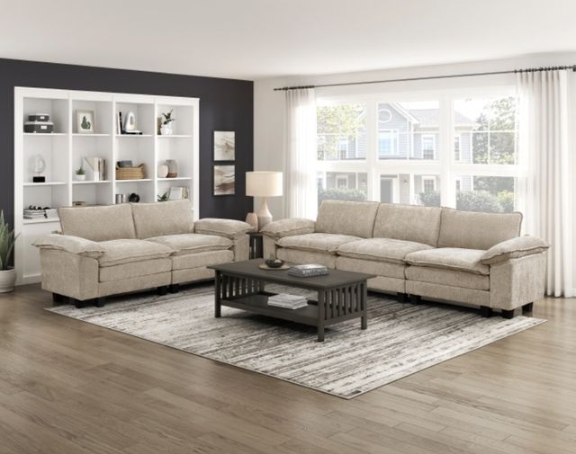 Homelegance® Dublin Taupe Loveseat-1