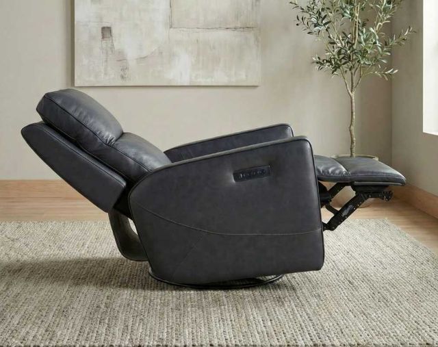 Liberty Furniture Rolan Carmel Slate Leather Single Glider Zero Gravity Power Recliner-3