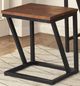 Titus Furniture Distressed Walnut And Black Breakfast Table And Stool Set-1