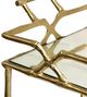 Stylecraft Gold Caster Bar Cart-1