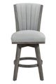 Mazin Furniture Corvallis Gray Swivel Counter Height Chair-0
