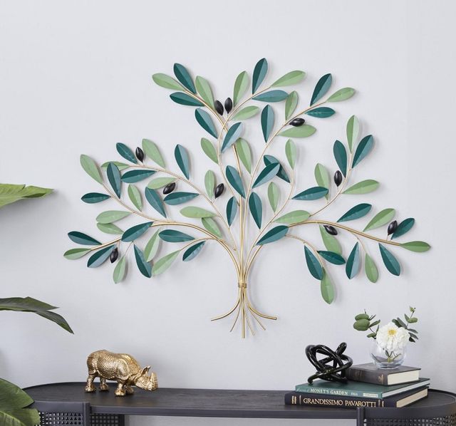 Deco Marche Green Tree Wall Decor-3
