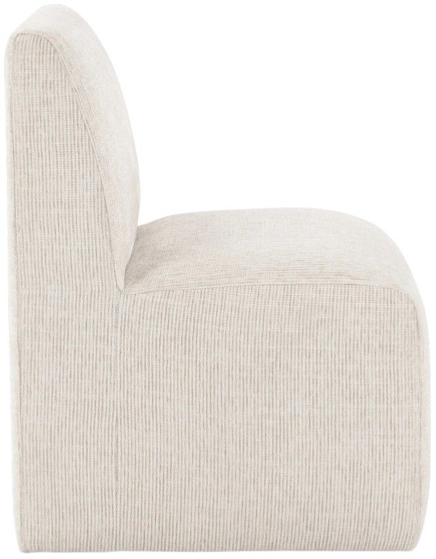 Classic Home Brighton Beige Vanilla Upholstered Dining Chair-3