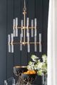 A & B Home Idony Chrome/Gold Chandelier-2