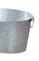 A & B Home Silver Bucket with Handle-1