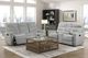 Homelegance® Lyndon Gray Double Manual Reclining Loveseat-1