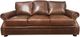 USA Premium Leather Furniture Chocolate Sofa-1