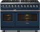 Viking® 5 Series 48" Slate Blue Pro Style Dual Fuel (LP) Range with Polished Chrome Trim-2