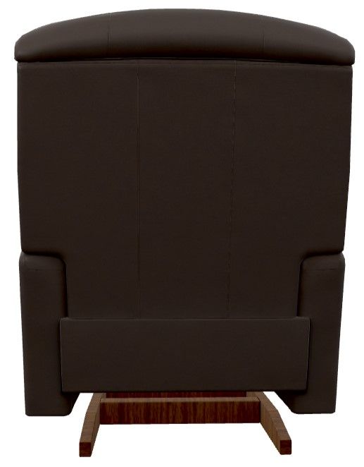 La-Z-Boy® Reed Walnut Leather Power Rocking Recliner with Headrest-3