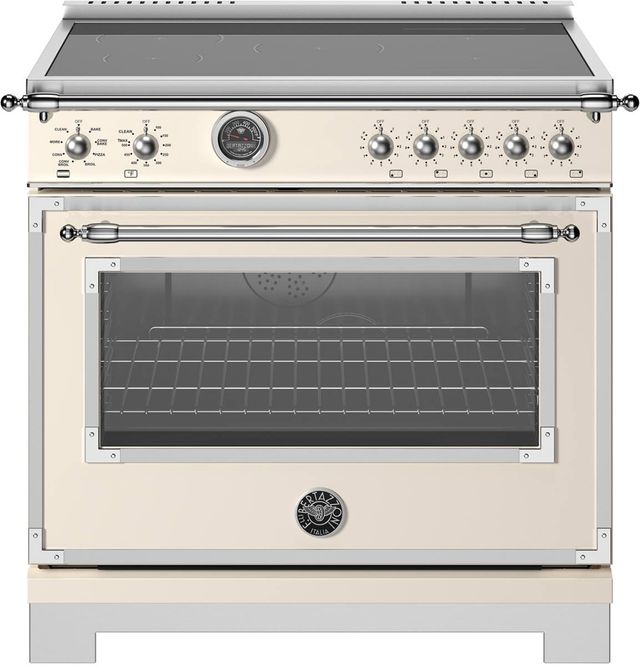 Bertazzoni Heritage Series 36" Ivory Pro Style Induction Range-0