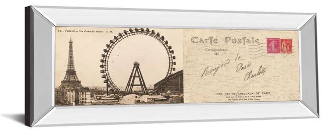 Classy Art Lettre De Paris Il by Wild Apple Graphics Mirror Framed Wall Art-1